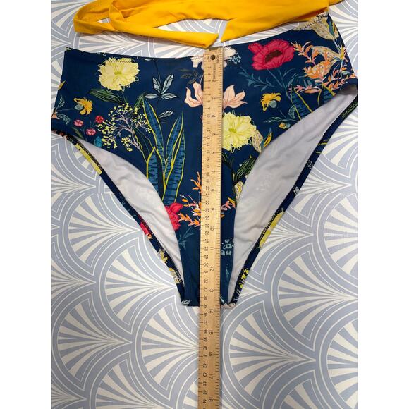 NEW Cupshe wrap up top high waisted bikini sets two piece swimsuit size X-large - Picture 7 of 8